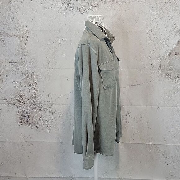 Natural Reflections Grey Long Sleeve Collar Button Down Shirt Women's Size SP - Picture 5 of 10